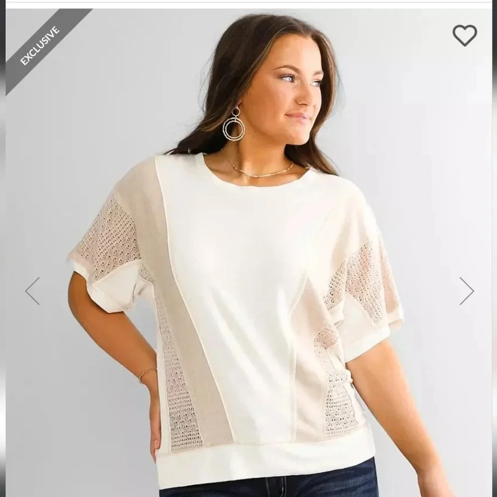 BKE raw edged piece top - Picture 1 of 13